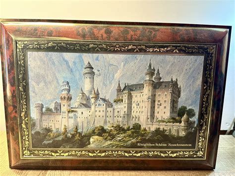 king ludwig castle metal cookie box 1998|Neuschwanstein Tin .